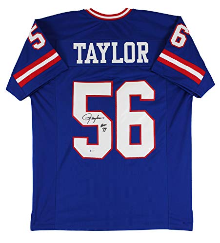 Lawrence Taylor "HOF 99" Authentic Signed Blue Pro Style Jersey BAS Witnessed