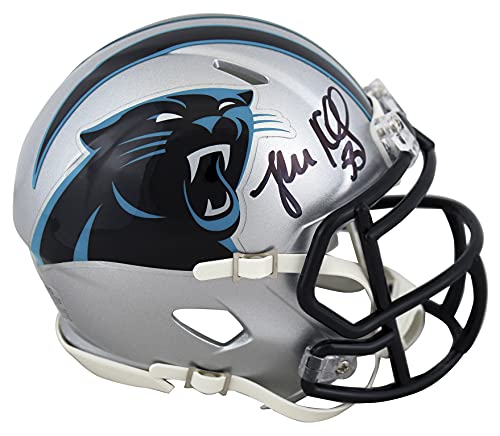 Panthers Luke Kuechly Authentic Signed Speed Mini Helmet BAS Witnessed
