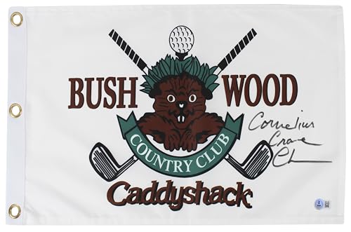 Chevy Chase Caddyshack Signed Bushwood Country Club Flag BAS Witnessed #1W311286