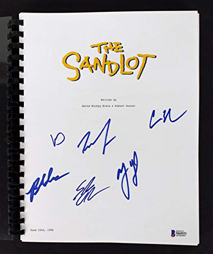 The Sandlot (6) Guiry, Leopardi, Adams +3 Signed Movie Script BAS Witnessed
