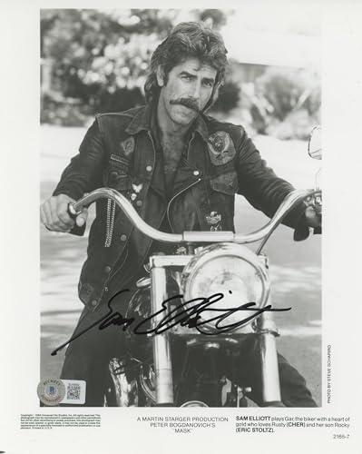 Sam Elliott Mask Authentic Signed 8x10 Photo Autographed BAS #BL44549