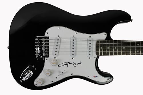 Angus Young "AC/DC" Authentic Signed Black Electric Guitar PSA/DNA #AB40523