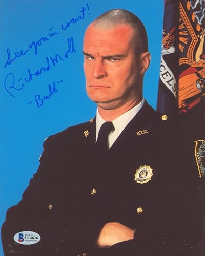 Richard Moll Night Court "See You In Court!" Signed 8x10 Photo BAS #U14626