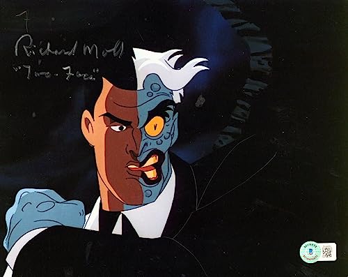 Richard Moll Batman Animated Series "Two Face" Signed 8x10 Photo BAS #BH44883