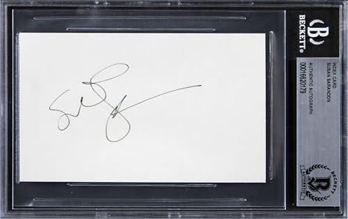 Susan Sarandon Thelma & Louise Authentic Signed 3x5 Index Card BAS Slabbed