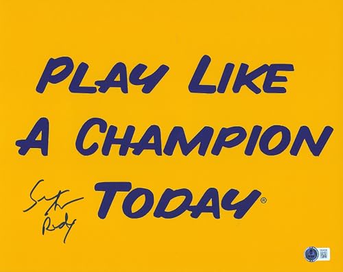 Sean Astin "Rudy" Authentic Signed 11x14 Play Like A Champion Photo BAS Witness