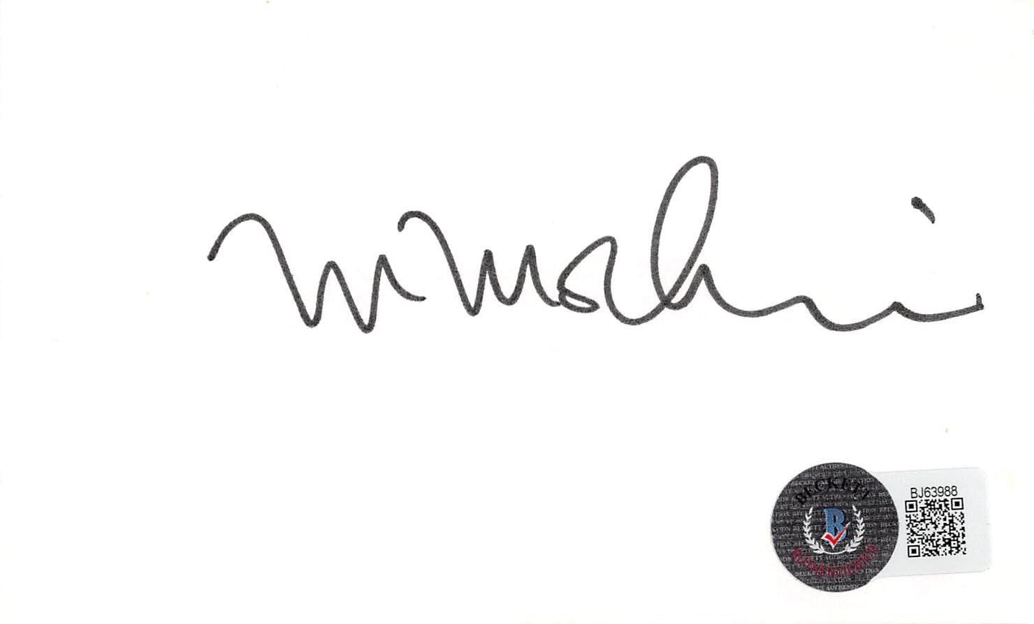 Matthew Modine Full Metal Jacket Authentic Signed 3x5 Index Card BAS #BJ63988