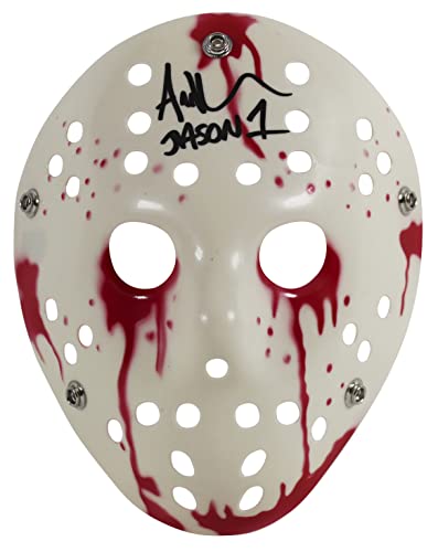 Ari Lehman Friday The 13th Jason 1 Authentic Signed White Jason Mask BAS Witness
