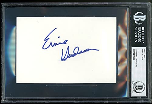 Ernie Hudson Ghostbusters Authentic Signed 4x6 Index Card Autographed BAS Slab