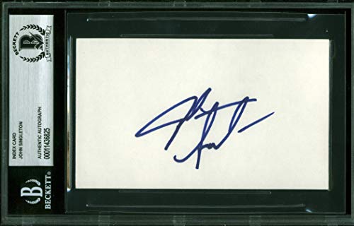 John Singleton Boyz N The Hood Authentic Signed 3x5 Index Card BAS Slabbed