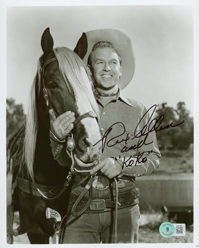 Rex Allen Colorado Sundown "And Koko" Authentic Signed 8x10 Photo BAS #BL81291