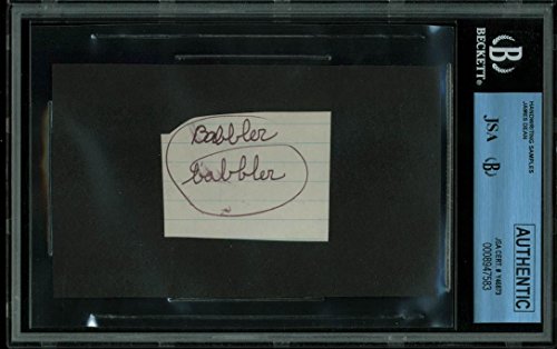 James Dean 1.75x2 Handwriting Sample from 5th Grade Notebook JSA Slabbed 8947583