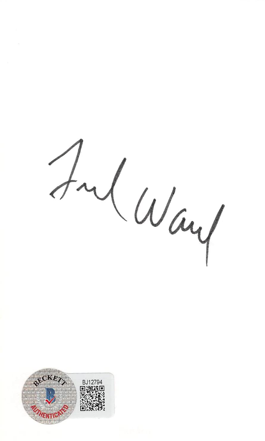 Fred Ward Tremors Authentic Signed 3x5 Index Card Autographed BAS #BJ12794