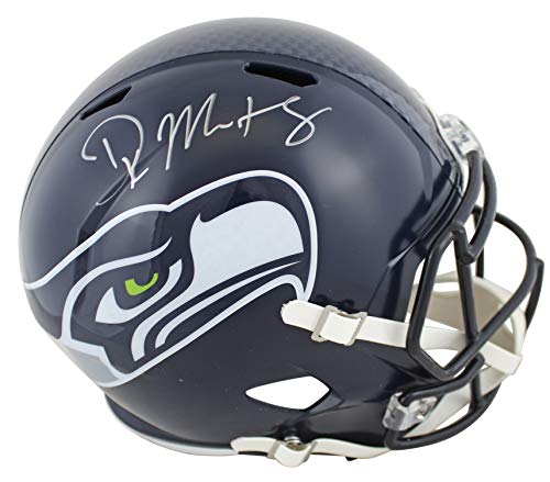 Seahawks DK Metcalf Authentic Signed Full Size Speed Rep Helmet BAS