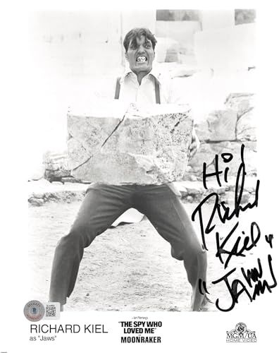 Richard Kiel 007 James Bond Spy Who Loved Me Jaws Signed 8x10 Photo BAS #BL44854