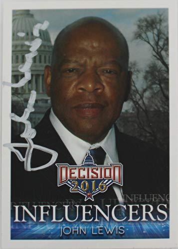 John Lewis Signed Decision 2016 Influencers #185 Trading Card JSA #II06210