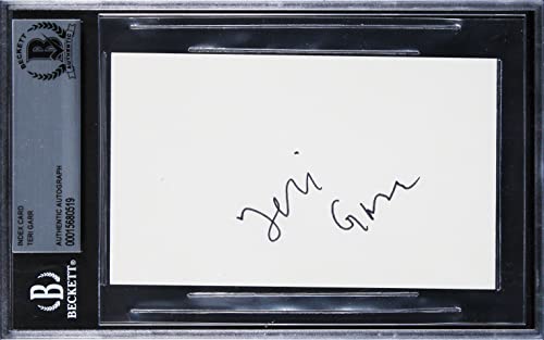 Teri Garr Young Frankenstein Authentic Signed 3x5 Index Card BAS Slabbed 1