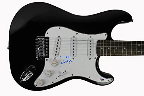 James Taylor Authentic Signed Black Electric Guitar Autographed PSA/DNA #Q51302