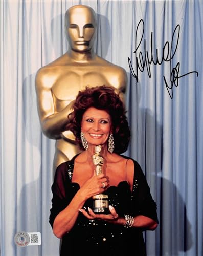 Sophia Loren Two Women Authentic Signed 8x10 Photo Autographed BAS #BL44655