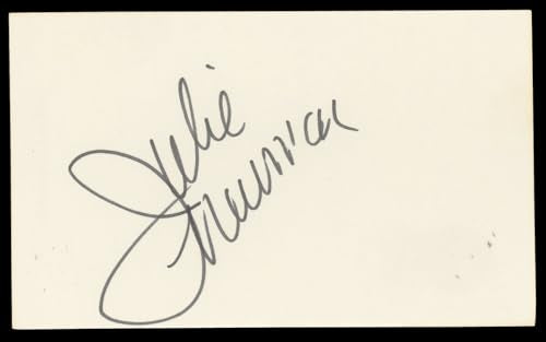 Julie Newmar The Marriage-Go-Round Authentic Signed 3x5 Index Card BAS #BN06502