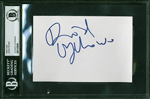 David Oyelowo Selma Authentic Signed 4x6 Index Card Autographed BAS Slabbed
