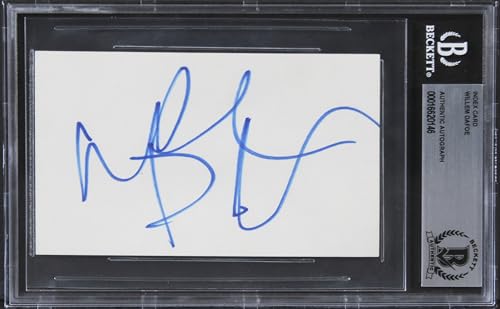 Willem Dafoe Spider-Man Authentic Signed 3x5 Index Card BAS Slabbed 2