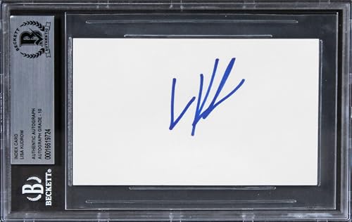 Lisa Kudrow Friends Signed 3x5 Index Card Auto Graded 10 Mint BAS Slabbed