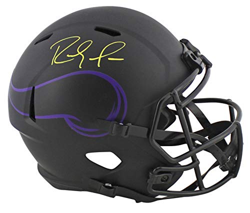 Vikings Randy Moss Signed Eclipse Full Size Speed Rep Helmet BAS Witnessed