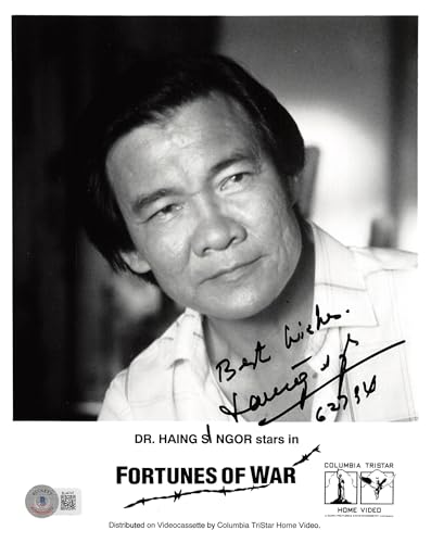 Haing S. Ngor Fortunes of War Best Wishes Signed 8x10 Photo BAS #BL44747