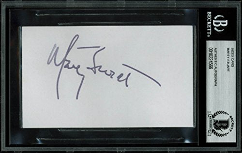Marty Stuart Authentic Signed 3x5 Index Card Autographed BAS Slabbed #10224566