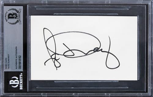 Faye Dunaway Bonnie & Clyde Authentic Signed 3x5 Index Card BAS Slabbed