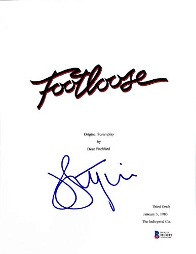 John Lithgow Authentic Signed Footloose Script Cover Autographed BAS #H13015