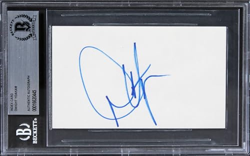 Dwight Yoakam Sling Blade Authentic Signed 3x5 Index Card BAS Slabbed