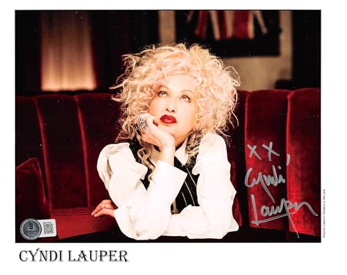 Cyndi Lauper Singer Authentic Signed 8x10 Photo Autographed BAS #BM01582