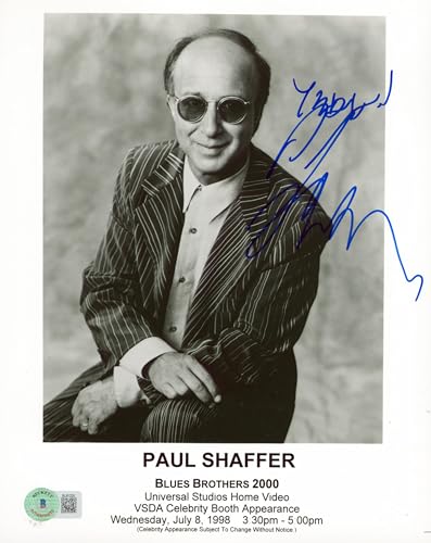 Paul Shaffer Blues Brothers 2000 Authentic Signed 8x10 Photo BAS #BL81220