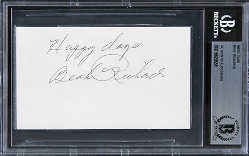 Beah Richards Guess Who's Coming to Dinner Signed 3x5 Index Card BAS Slabbed