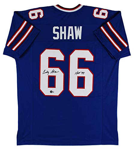 Billy Shaw "HOF 99" Authentic Signed Blue Pro Style Jersey Autographed BAS Wit
