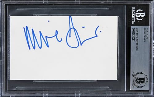 Minnie Driver Good Will Hunting Authentic Signed 3x5 Index Card BAS Slabbed
