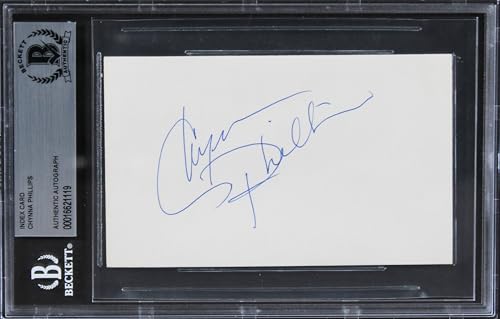 Chynna Phillips Bridesmaids Authentic Signed 3x5 Index Card BAS Slabbed 1