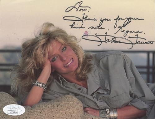 Farrah Fawcett Charlie's Angels Authentic Signed 5x7 Postcard JSA #AX48140