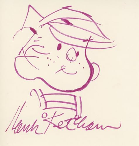 Hank Ketcham Dennis the Menace Authentic Signed Sketch Autographed BAS #BK43259