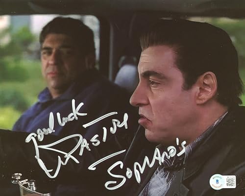 Vincent Pastore The Sopranos "Good Luck" Signed 8x10 Photo BAS #BC13701