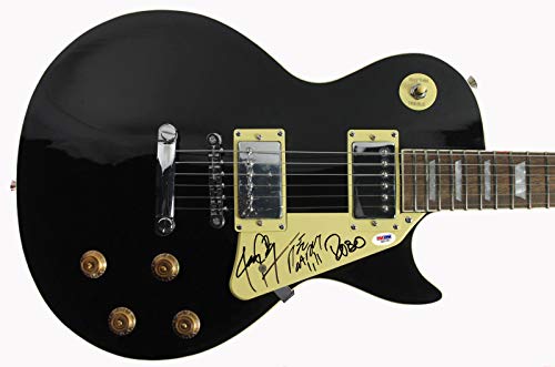 Misfits (3) Jerry Only, Dez Cadena & Robo Authentic Signed Guitar PSA #Q51251