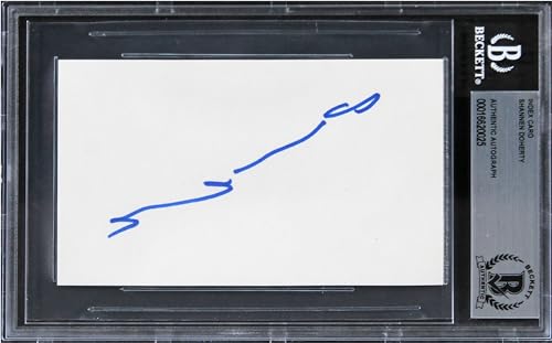 Shannen Doherty Beverly Hills, 90210 Signed 3x5 Index Card BAS Slabbed 2