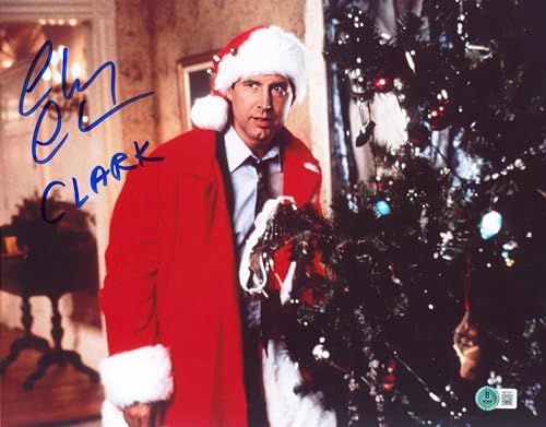 Chevy Chase Christmas Vacation "Clark" Signed 11x14 Photo BAS Wit #1W377547