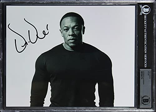 Dr. Dre N.W.A Authentic Signed 8x10 Photo Autographed BAS Slabbed