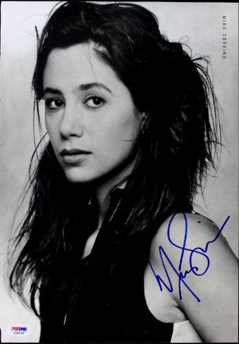 Mira Sorvino Authentic Signed 9.5X13.5 Magazine Page Photo PSA/DNA #J00038