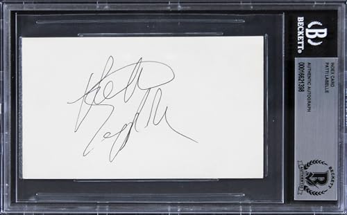 Patti Labelle Singer Authentic Signed 3x5 Index Card Autographed BAS Slabbed