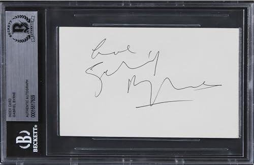 Gabriel Byrne The Usual Suspects Authentic Signed 3x5 Index Card BAS Slabbed 2