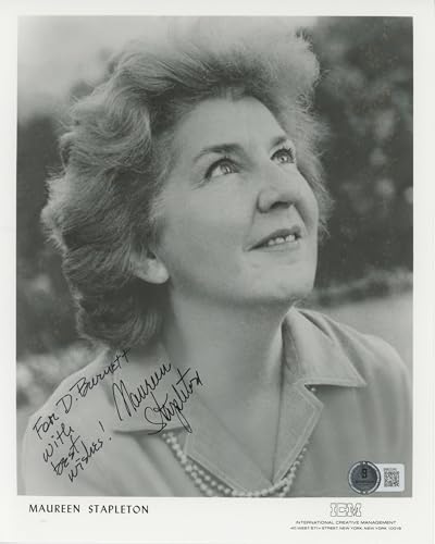 Maureen Stapleton "With best Wishes" Authentic Signed 8x10 Photo BAS #BM03345